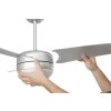 Faro Barcelona Easy Ceiling Fan with Lighting grey, 2-light sources