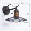 Broni outdoor wall light rust-coloured, 1-light source