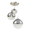 Globo VARUS Pendant Light matt nickel, 3-light sources