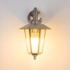 Moskau down wall light stainless steel, transparent, clear, 1-light source