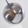 Agropoli Pendant Light smoke coloured, black, 1-light source