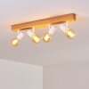 Barbengo Ceiling Light Light wood, white, 4-light sources