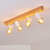 Barbengo Ceiling Light Light wood, white, 4-light sources