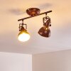 Tina Ceiling Light rust-coloured, 2-light sources