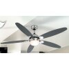 Globo AZURA fan chrome, stainless steel, matt nickel, 1-light source