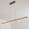 VIRGA Pendant Light rust-coloured, 5-light sources