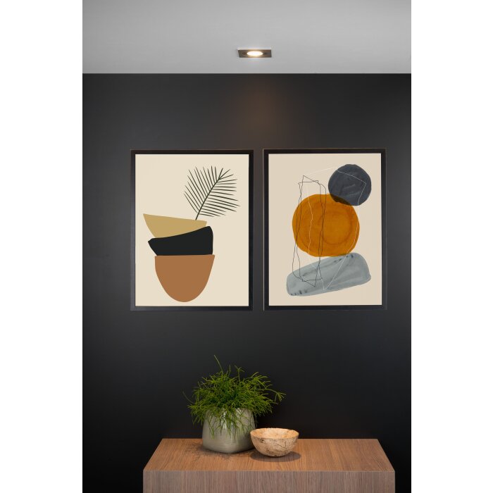 Lucide TUBE ceiling spotlight matt nickel, 1-light source