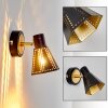 VANTAA wall light black-gold, 1-light source
