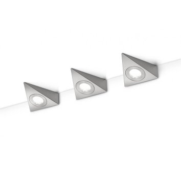 Trio Serie 2733 wall light LED matt nickel, 3-light sources