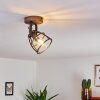 HAERVEJ Ceiling Light Dark wood, black, 1-light source
