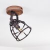 HAERVEJ Ceiling Light Dark wood, black, 1-light source