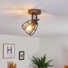 HAERVEJ Ceiling Light Dark wood, black, 1-light source