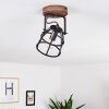 HAERVEJ Ceiling Light Dark wood, black, 1-light source