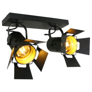 Steinhauer Woschnik Ceiling Light black, 2-light sources