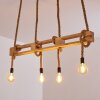 Riekje Pendant Light brown, Light wood, black, 4-light sources