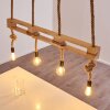 Riekje Pendant Light brown, Light wood, black, 4-light sources