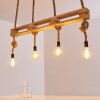 Riekje Pendant Light brown, Light wood, black, 4-light sources