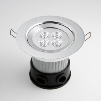 Konstsmide recessed ground light LED aluminium, 4-light sources