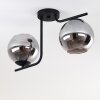 Cayuta Ceiling Light black, 2-light sources