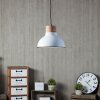 Brilliant Pullet Pendant Light Dark wood, white, 1-light source