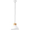 Brilliant Pullet Pendant Light Dark wood, white, 1-light source