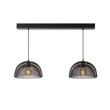 Lucide MESH Pendant Light grey, 2-light sources