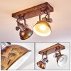 Gudo Ceiling Light brown, bronze, 2-light sources