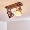 Gudo Ceiling Light brown, bronze, 2-light sources