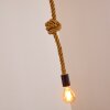 Pendant Light Riekje brown, black, 1-light source