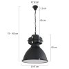 Steinhauer MEXLITE Pendant Light black, 1-light source