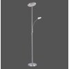 Leuchten Direkt HANS Floor Lamp LED stainless steel, 2-light sources