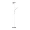Leuchten Direkt HANS Floor Lamp LED stainless steel, 2-light sources