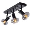 Ceiling Spotlight Lucide MADEE black, 3-light sources