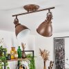KOPPOM ceiling light rust-coloured, 2-light sources