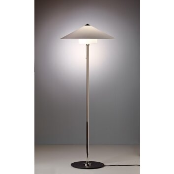 Tecnolumen Wagenfeld Floor lamp matt nickel, 1-light source