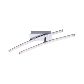 Leuchten Direkt Simon Ceiling Light LED chrome, 2-light sources