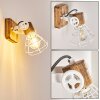 Wall Light Nifun brown, white, 1-light source