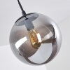 Agropoli Pendant Light smoke coloured, black, 1-light source