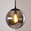 Agropoli Pendant Light smoke coloured, black, 1-light source