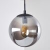 Agropoli Pendant Light smoke coloured, black, 1-light source
