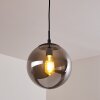 Agropoli Pendant Light smoke coloured, black, 1-light source