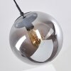 Agropoli Pendant Light smoke coloured, black, 1-light source