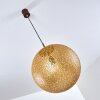 VIGRA Pendant Light brown, gold, 1-light source