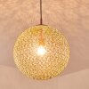 VIGRA Pendant Light brown, gold, 1-light source