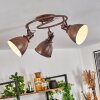 KOPPOM ceiling light rust-coloured, 3-light sources