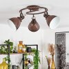 KOPPOM ceiling light rust-coloured, 3-light sources