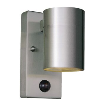 KS Verlichting Downlighter Wall Light stainless steel, 1-light source, Motion sensor