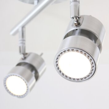 Steinhauer NATASJA Ceiling Light LED stainless steel, 2-light sources