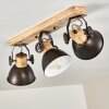 Ceiling Light Orny anthracite, Light wood, 3-light sources