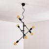 Coppet Pendant Light black-gold, 6-light sources